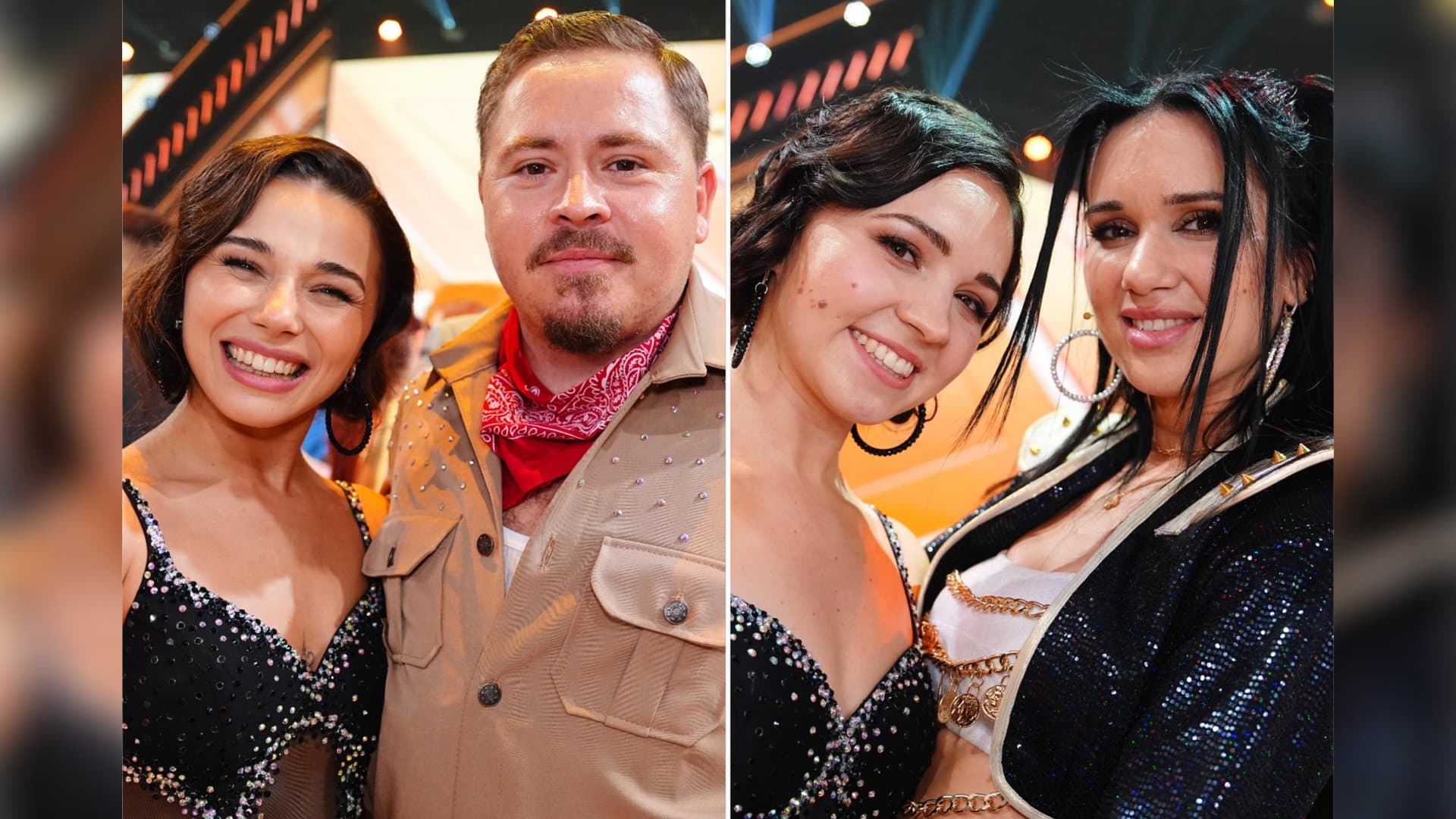 Anastasia Maruster und Gustav Schäfer sowie Victoria "Vica" Sauerwald und Vanessa "Nessi" Borck (v.l.) gehören zu den "Let's Dance"-Paaren 2026. Welche Tanzduos machen noch mit?