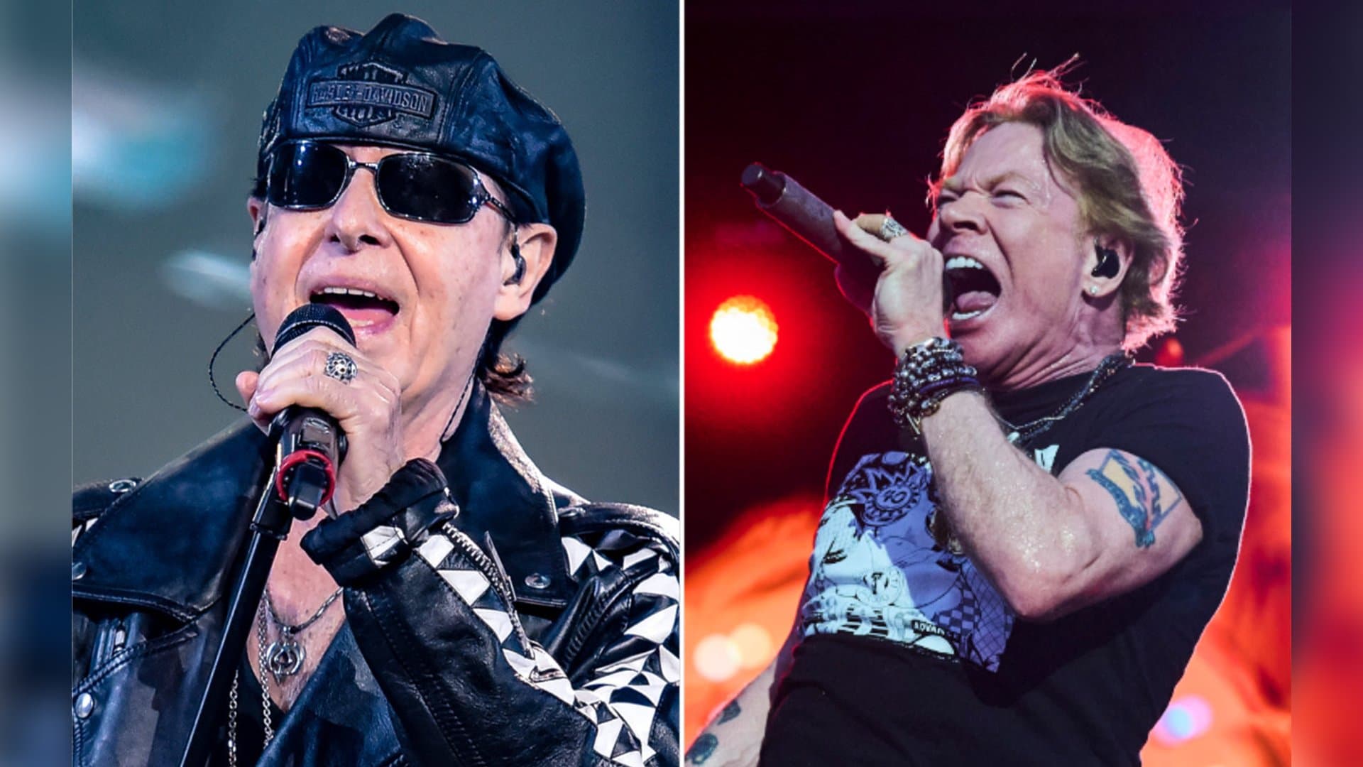 Klaus Meine und Axl Rose können in diesem Jahr mit ihren Bandkollegen ein bedeutendes Jubiläum feiern.