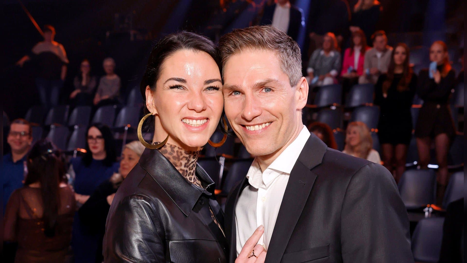 Christian Polanc together with his fiancée.