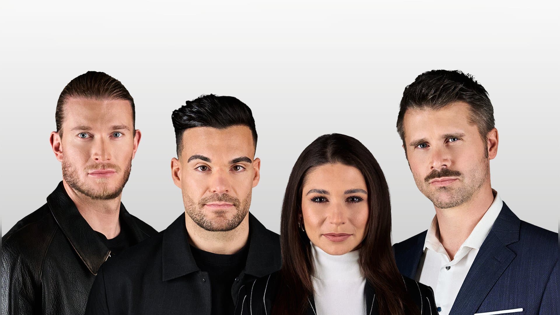 Loris Karius, Stefano Zarrella, Jana Wosnitza und Thore Schölermann (v.l.n.r.) werden zu Blutspendebotschaftern.