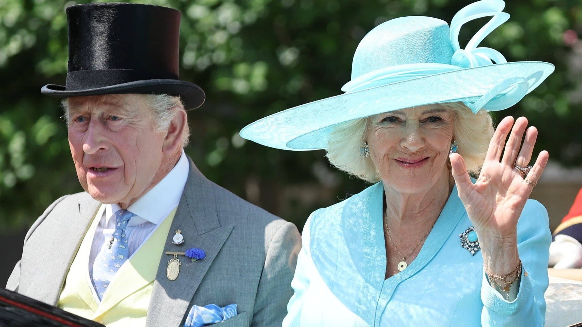 King Charles and Queen Camilla on the fourth day of Royal Ascot.