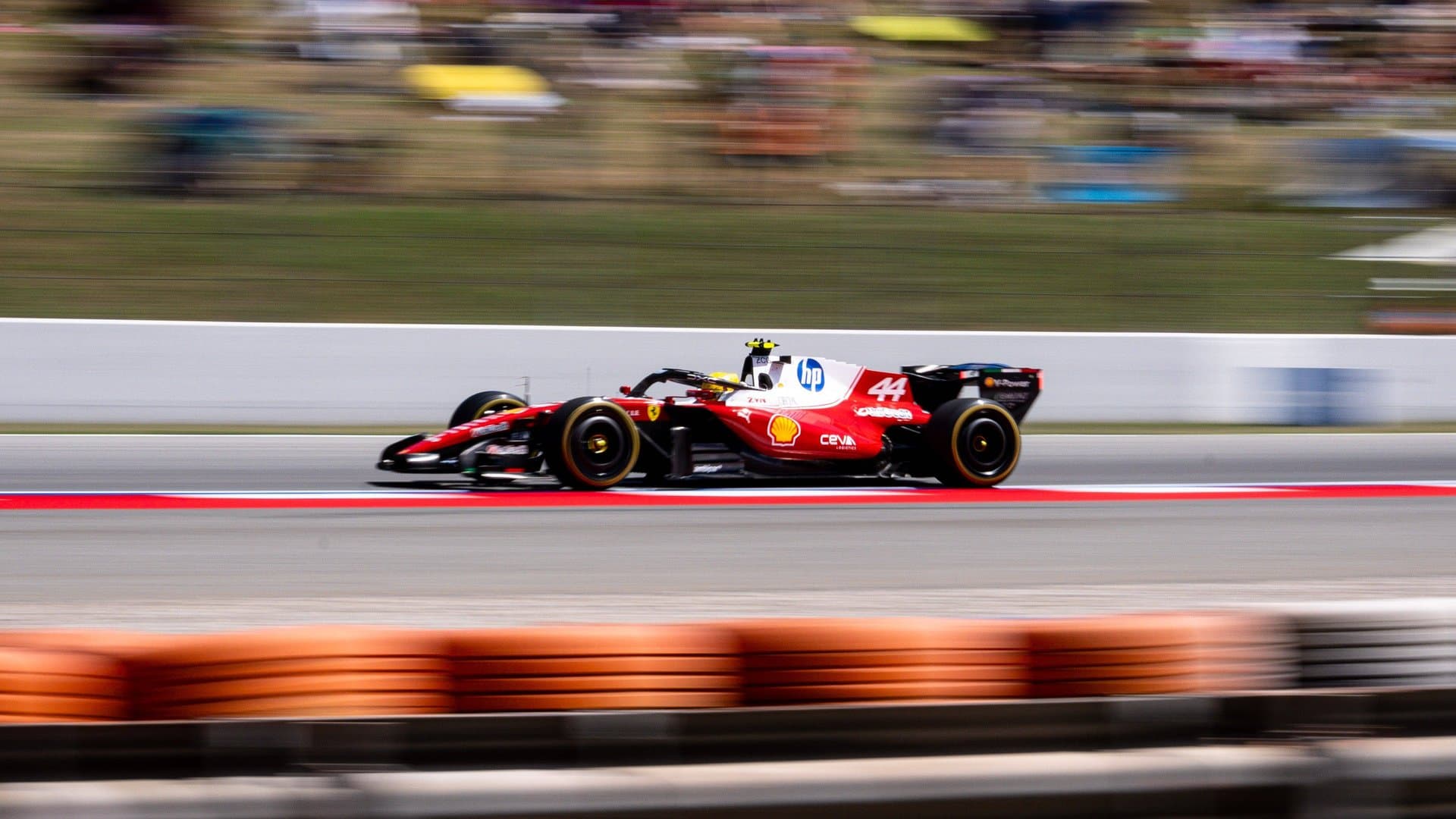 At the Grand Prix in Barcelona, Lewis Hamilton secured his first Ferrari victory on June 14.