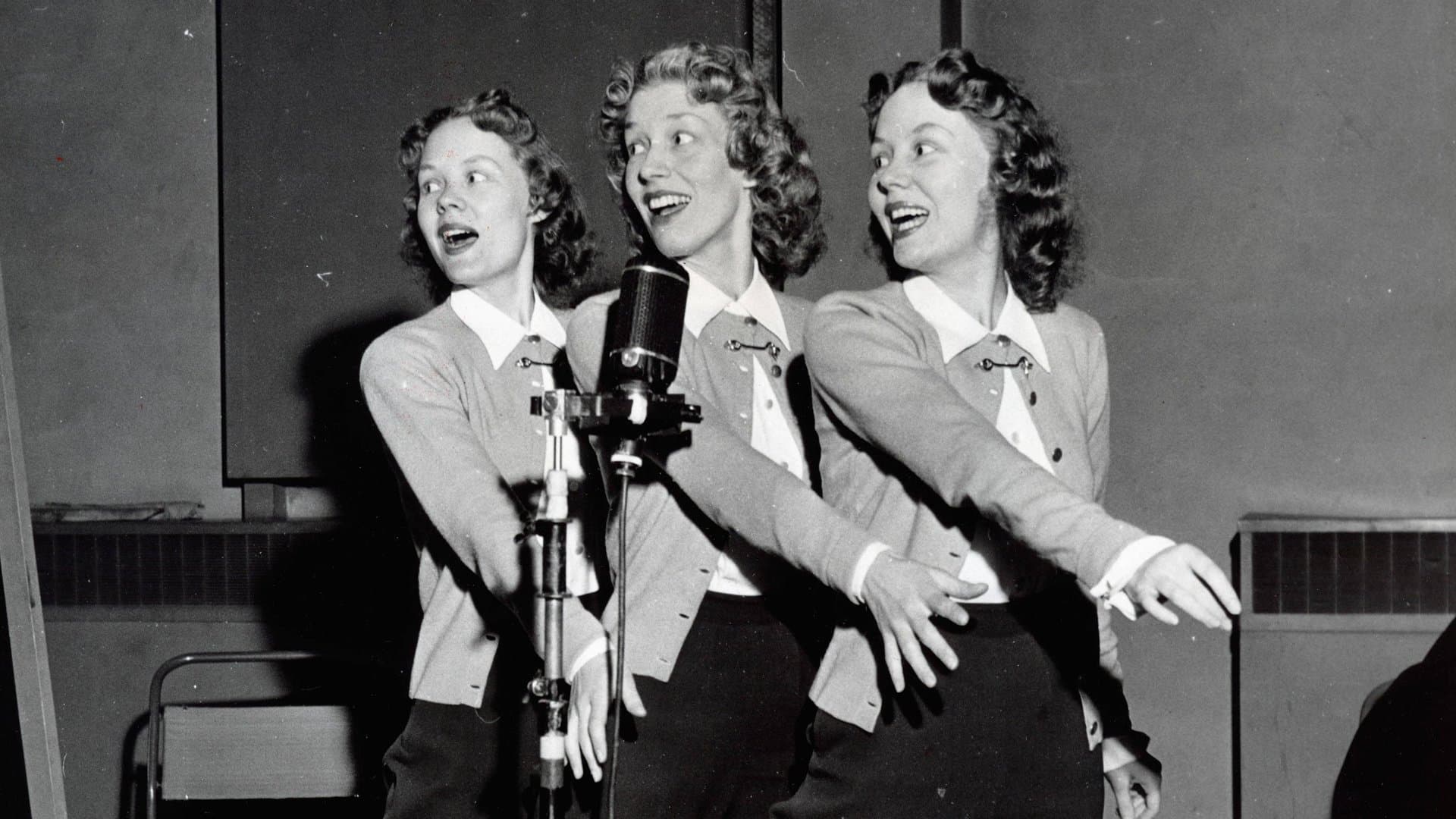 The Beverley Sisters during rehearsals in 1958 in London.