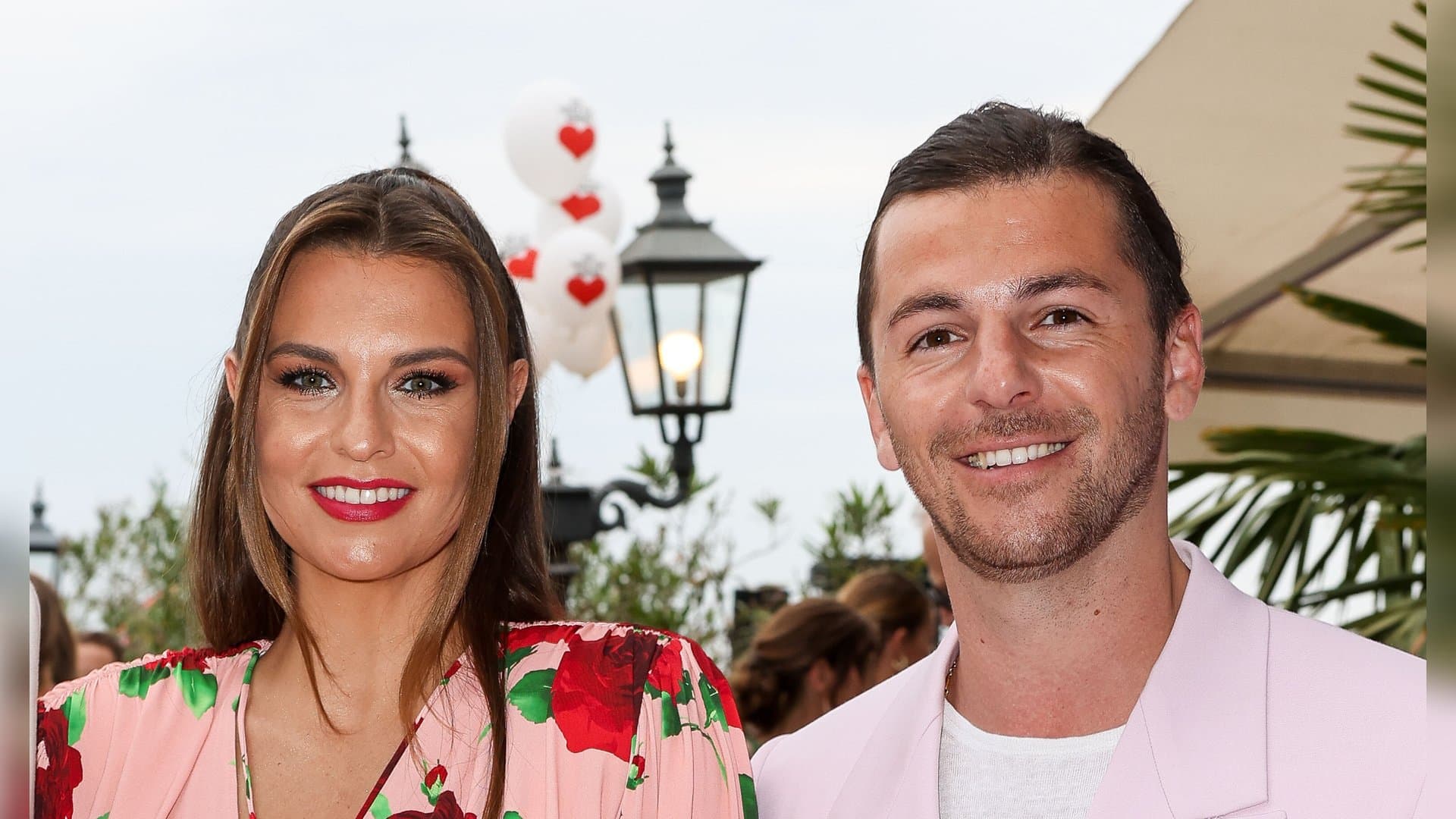 Laura Wontorra and Riccardo Basile have known each other for years - here at a joint event in 2023.