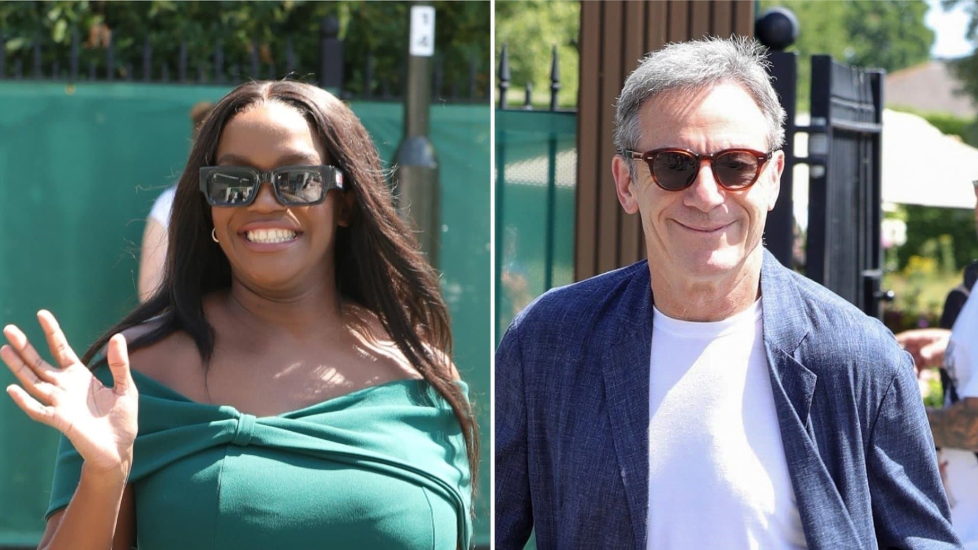 Oti Mabuse, who is currently expecting her second child, came as well as "Harry Potter" villain Jason Isaacs.