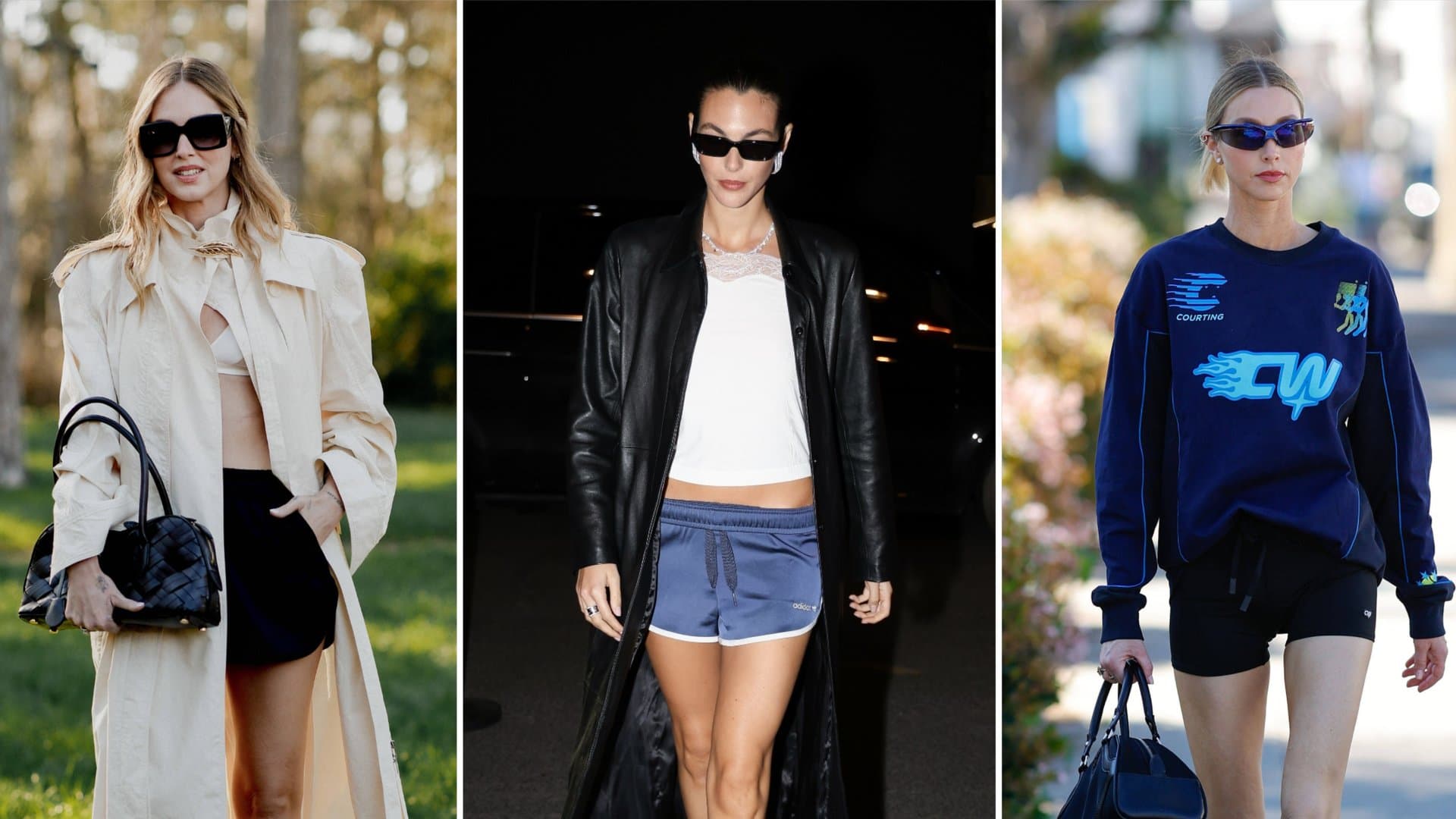 Chiara Ferragni, Vittoria Ceretti and Whitney Port interpret the athletic track pants differently.