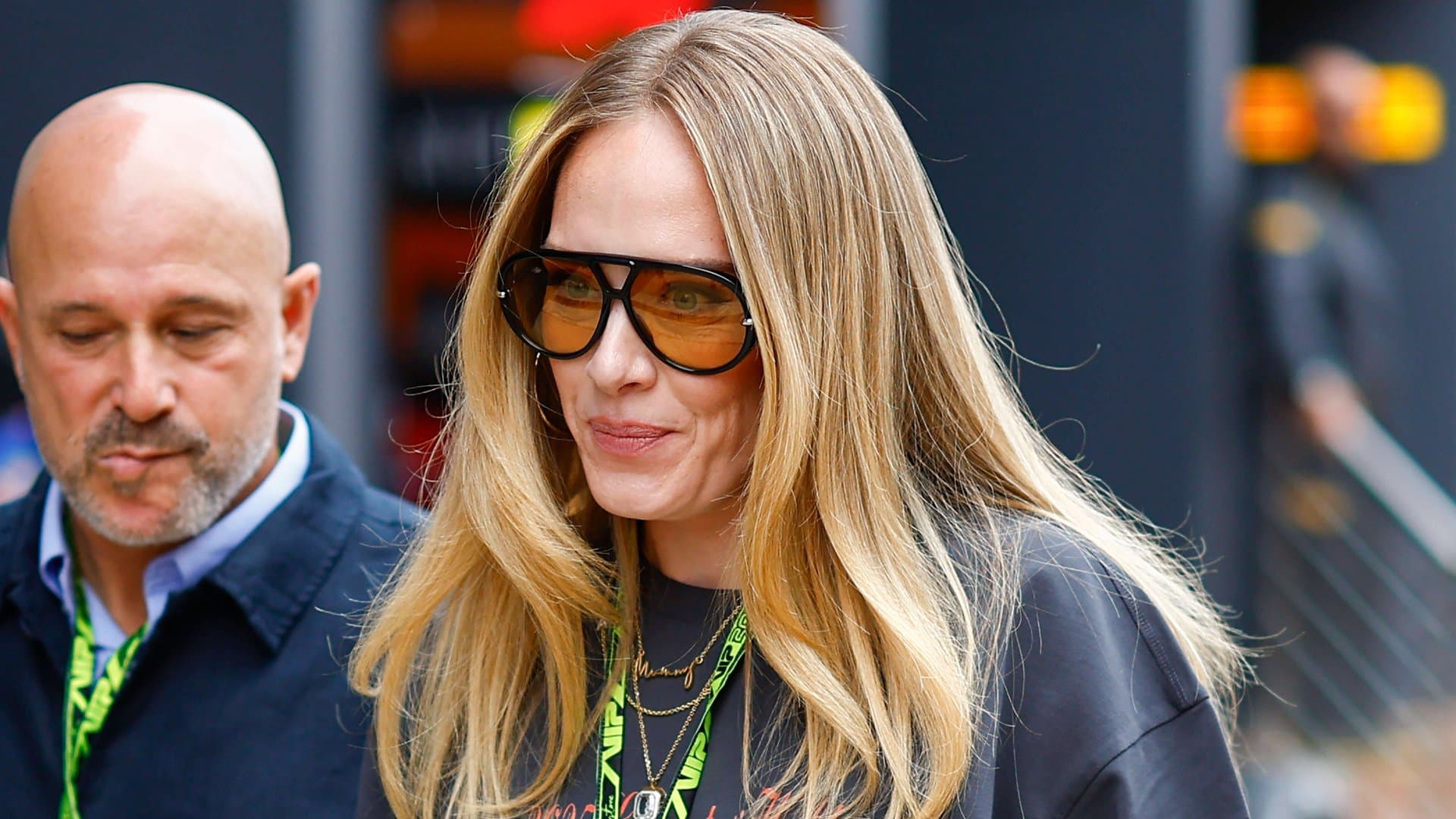Adele on July 5 at Silverstone Circuit.