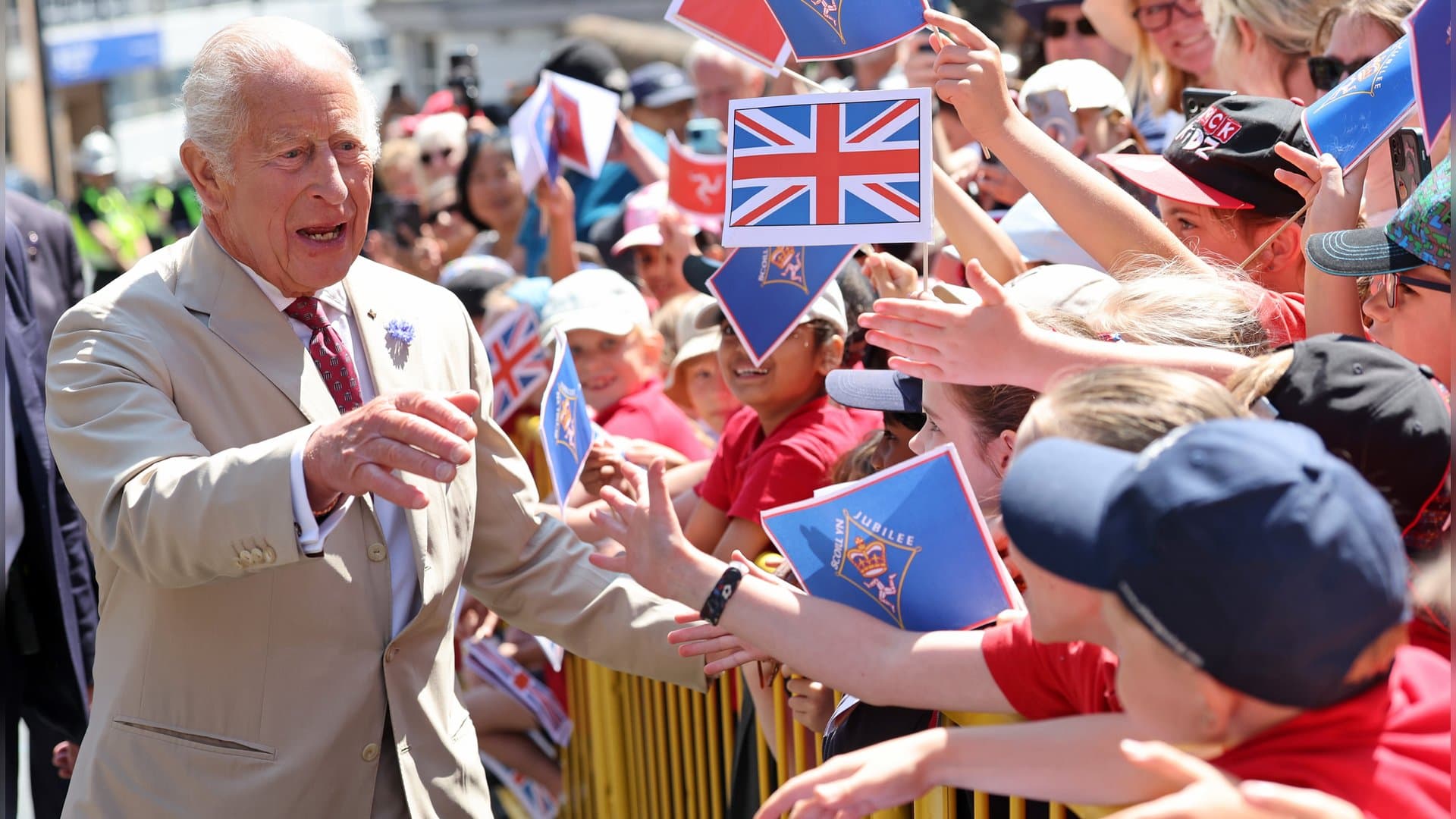 König Charles III. stattete der Isle of Man einen Besuch ab.