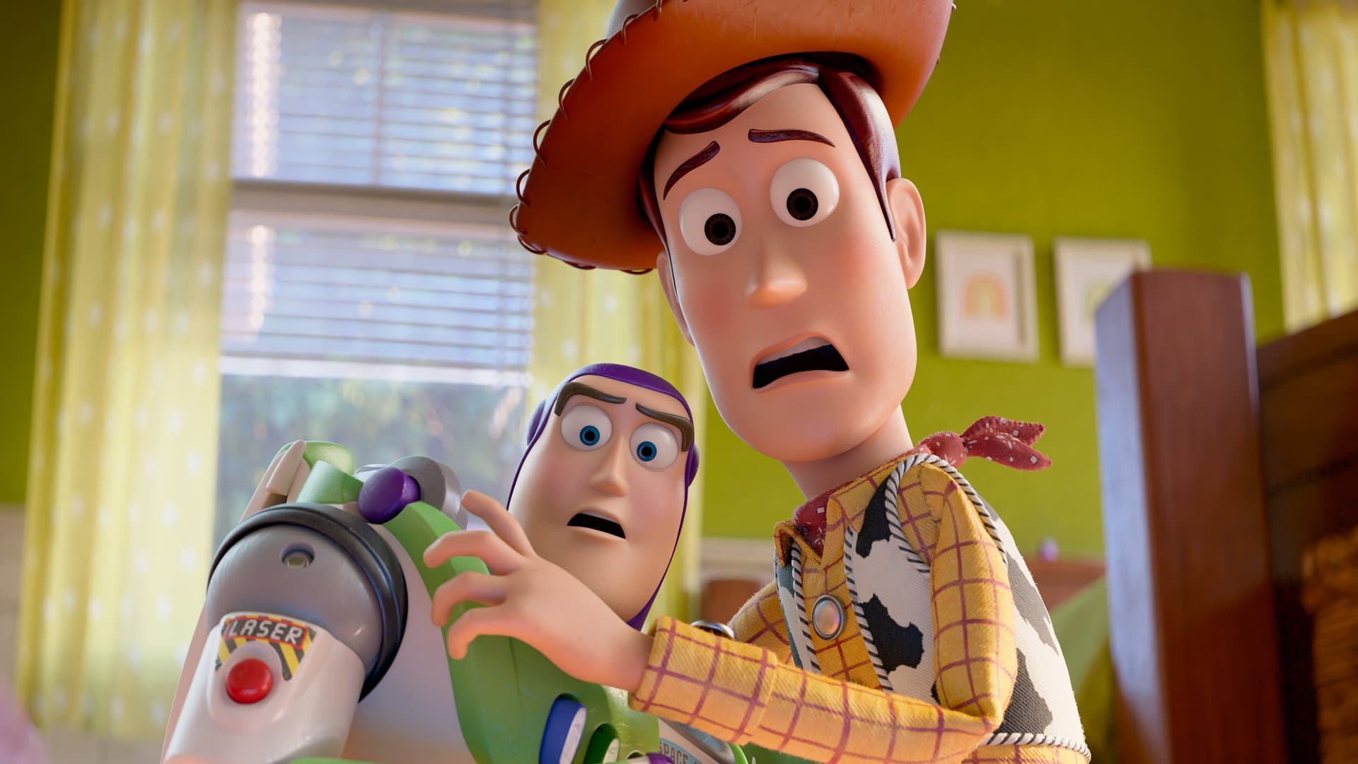 Buzz Lightyear and Woody in \"Toy Story 5\".
