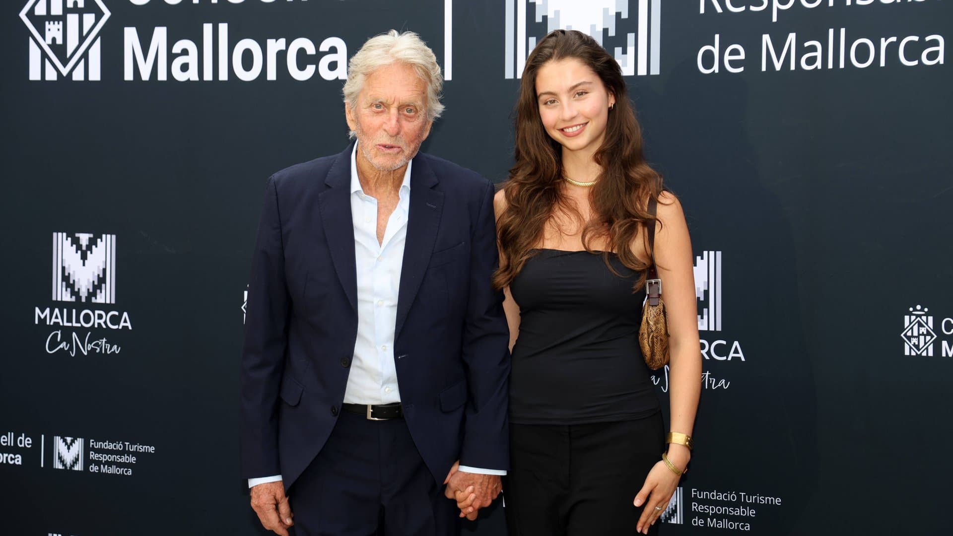 Michael Douglas with his daughter Carys at the awards ceremony in Mallorca.