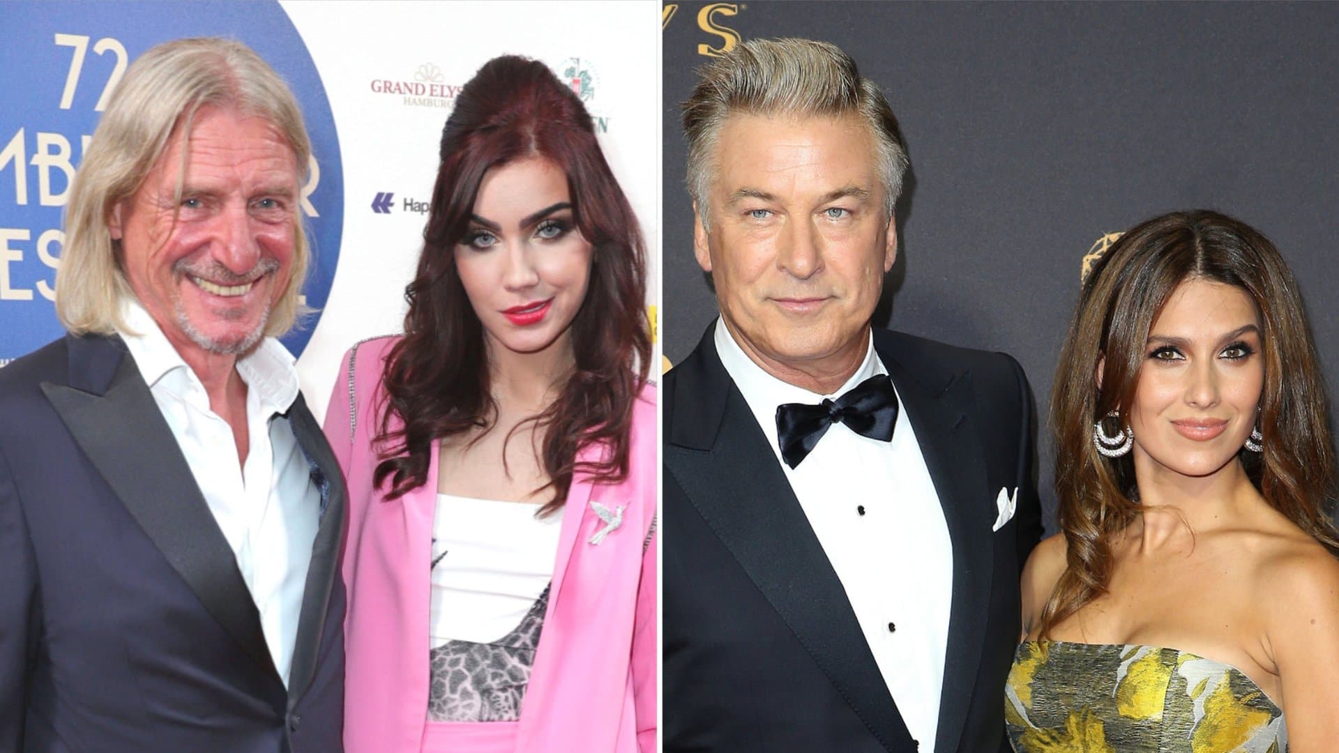 Frank Otto und Nathalie Volk (li.) und Alec und Hilaria Baldwin (re.) haben etwas gemeinsam: Beide Paare trennt ein großer Altersunterschied.
