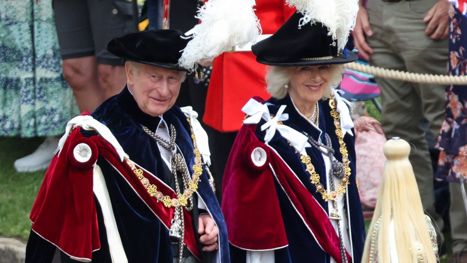 King Charles and Queen Camilla at Garter Day 2026 at Windsor Castle.
