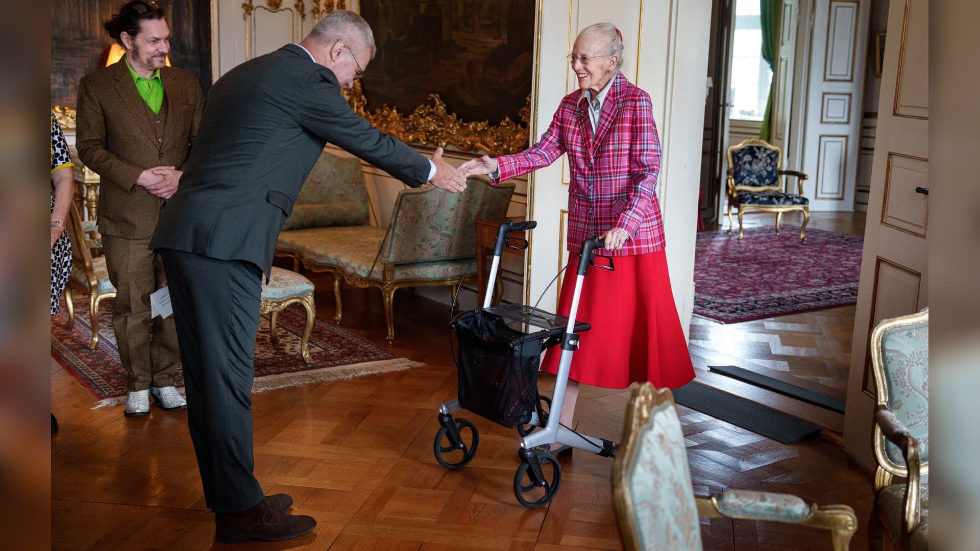 Denmark's former regent Queen Margrethe II attended an award ceremony.