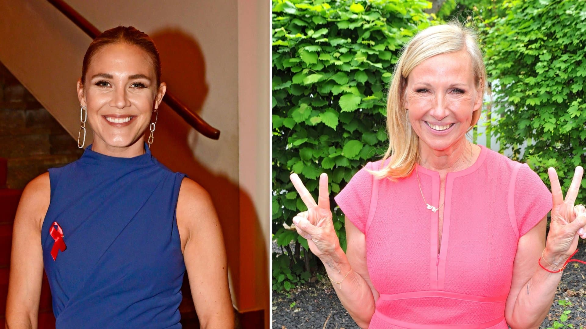 Alina Merkau (left) and Andrea Kiewel live abroad but appear on camera in Germany.