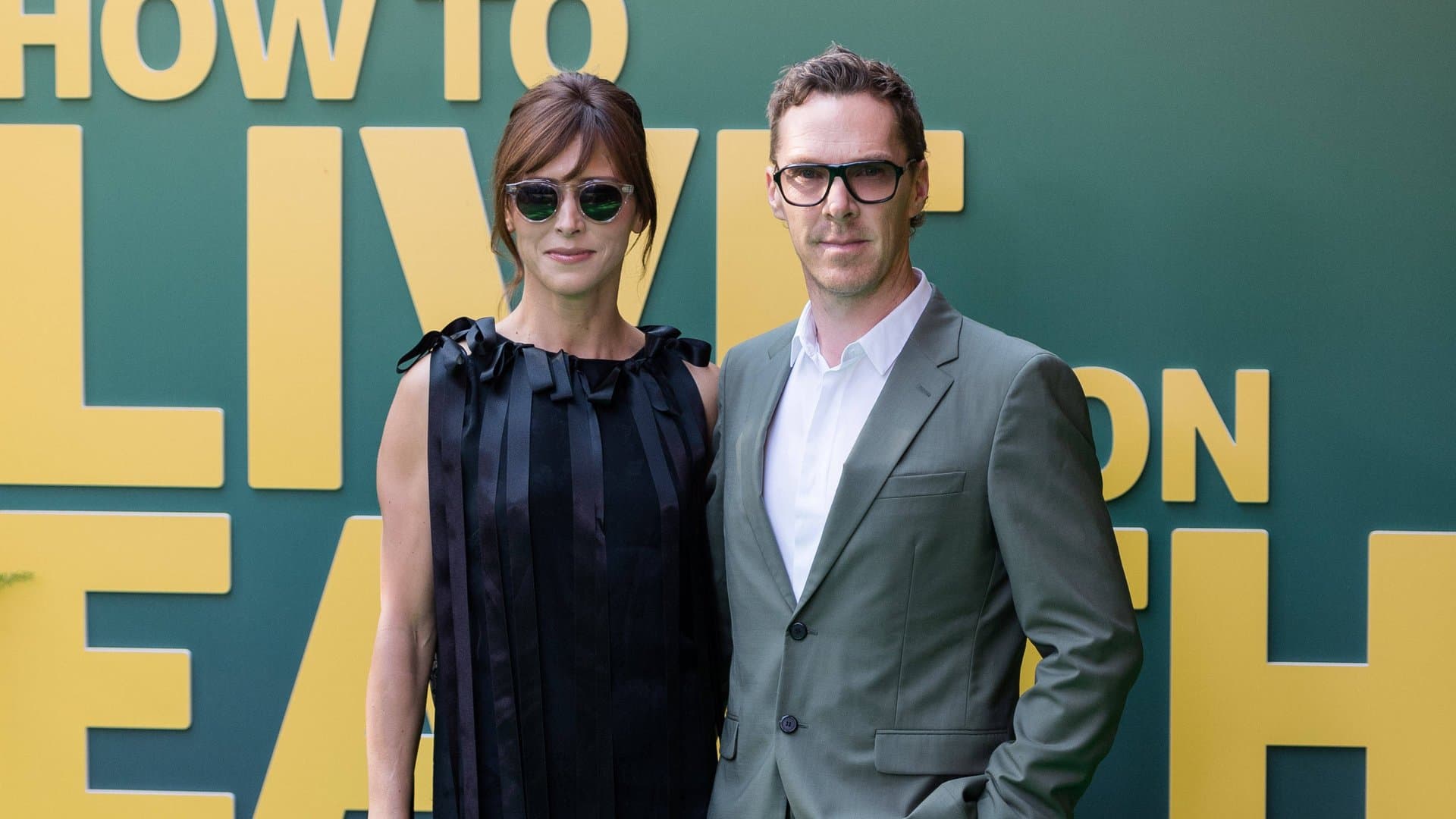 Cool appearance in the heat: Sophie Hunter accompanied her husband Benedict Cumberbatch in London on Monday evening.