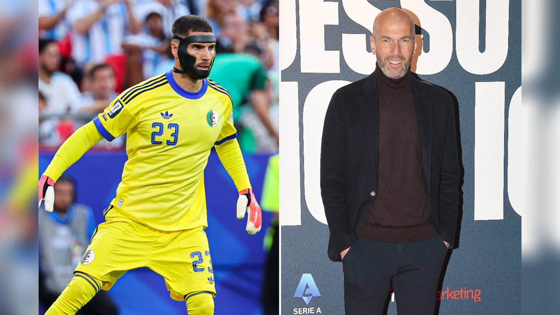 Algeriens Keeper Luca Zidane ist der Sohn von Fußball-Ikone Zinédine Zidane.