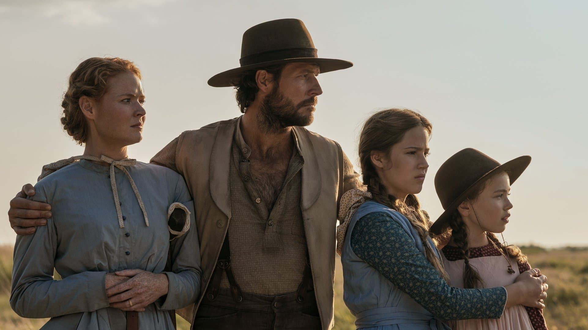 The new Ingalls family in "Little House on the Prairie".