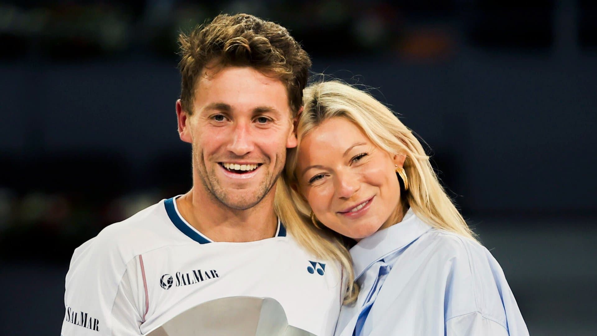 Casper Ruud and Maria Galligani became parents in January.