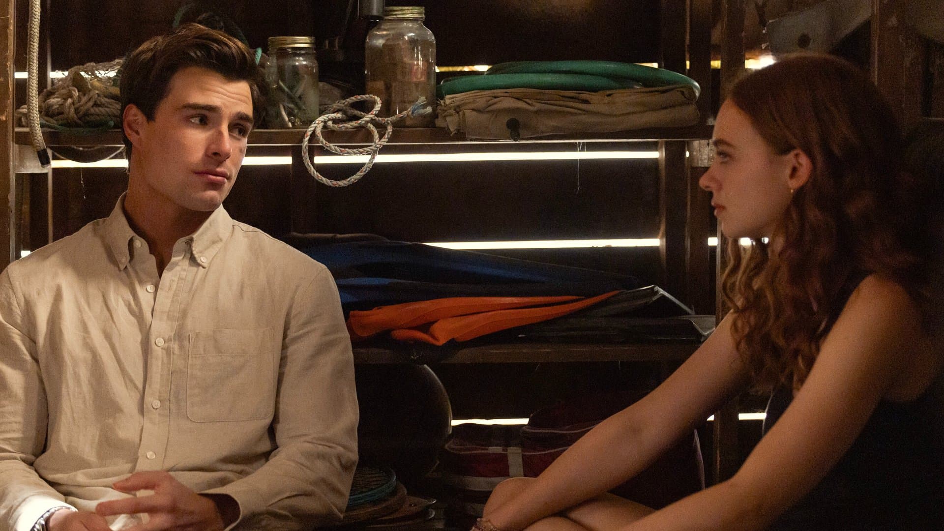 Michael Bradway as Charlie Florek and Sadie Soverall as Percy Fraser in the first season of "Every Year After".