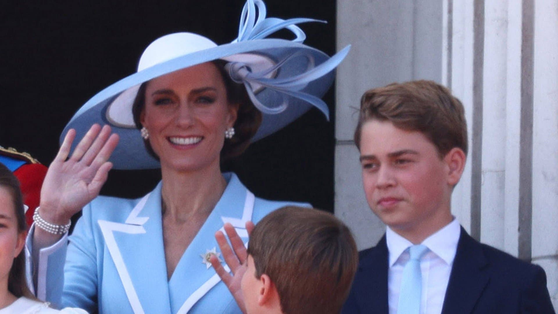 Princess Kate and Prince George have made a rare mother-son appearance.
