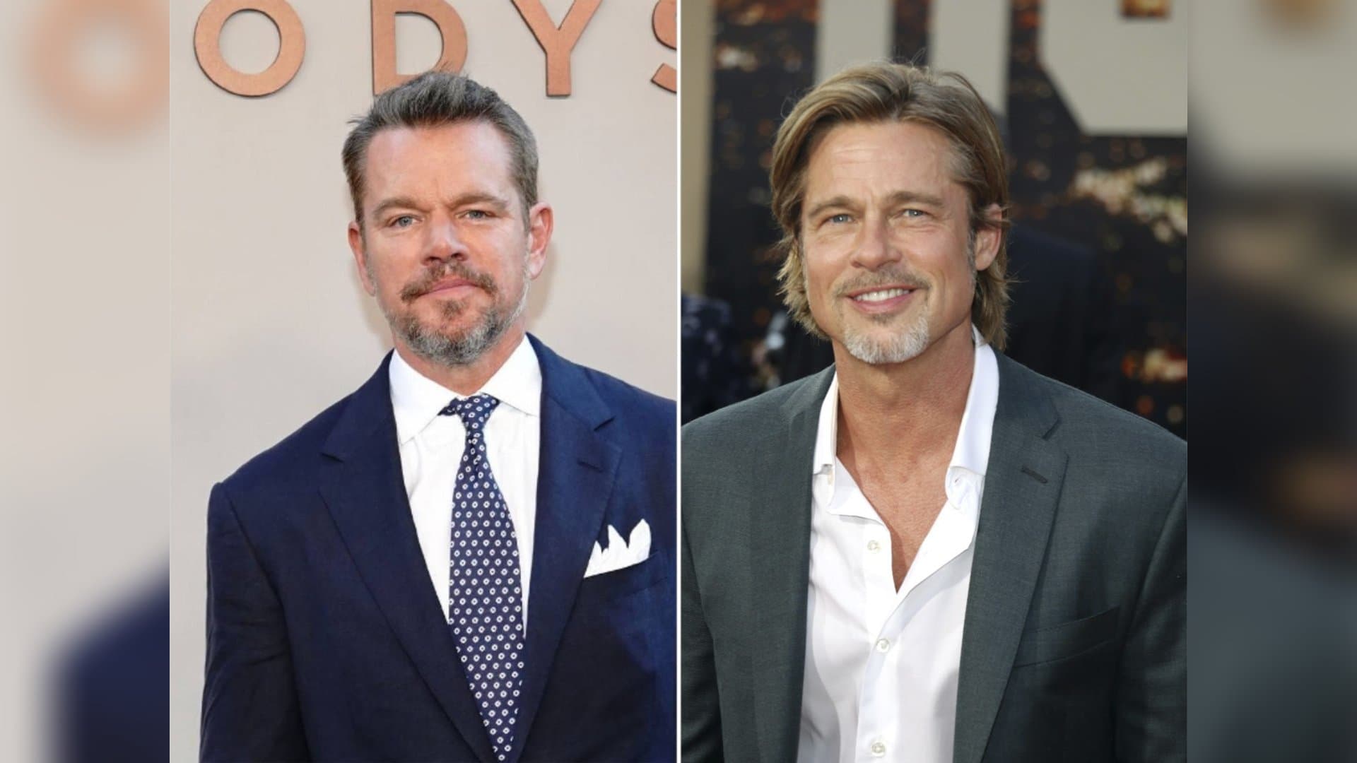 Easy to confuse? Matt Damon (l.) and Brad Pitt.