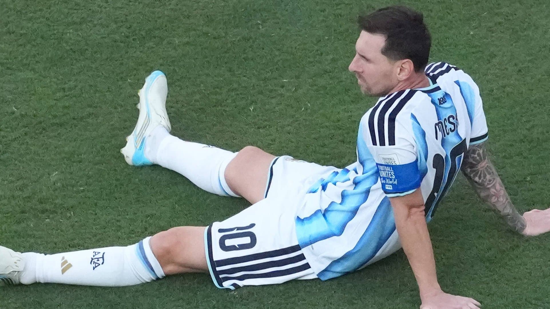 Lionel Messi after Argentina's final defeat.