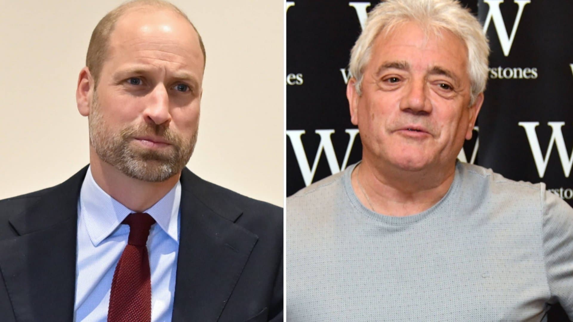 Prince William next to Kevin Keegan.