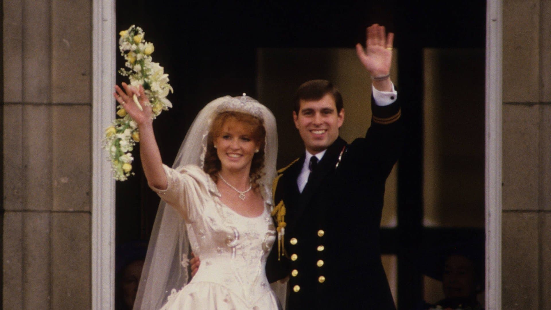 Sarah Ferguson and then-Prince Andrew at their wedding in 1986.