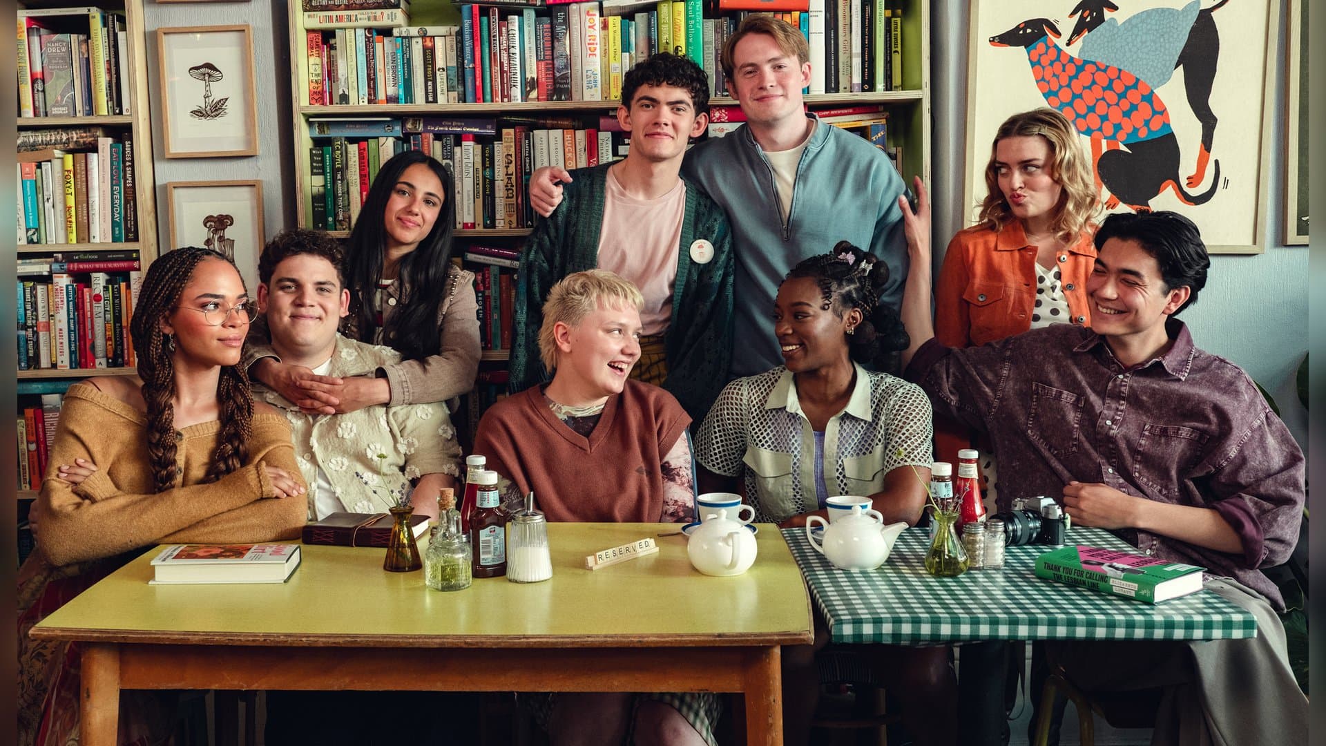 V.l.: Yasmin Finney, Tobie Donovan, Leila Khan, Kizzy Edgell, Joe Locke, Kit Connor, Corinna Brown, Rhea Norwood und Will Gao