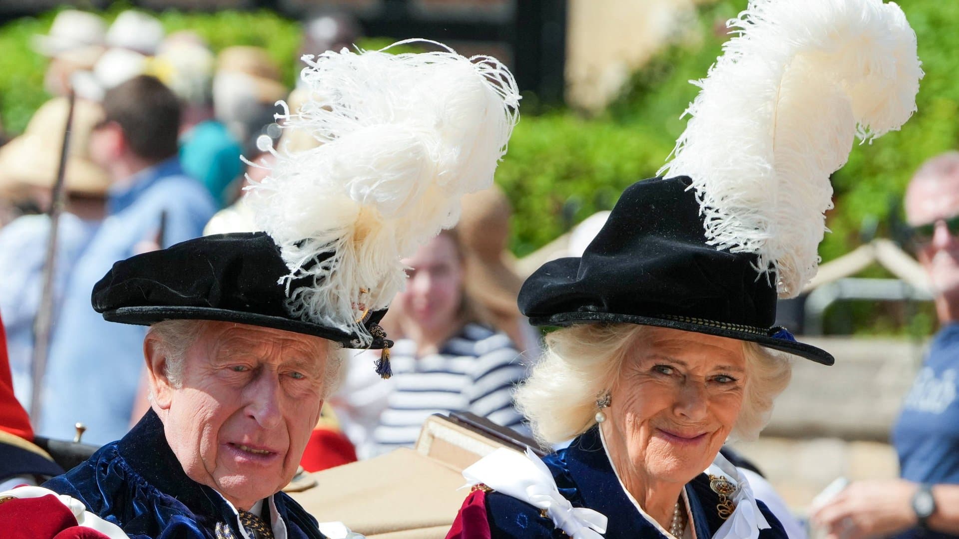 King Charles and Queen Camilla on "Garter Day".