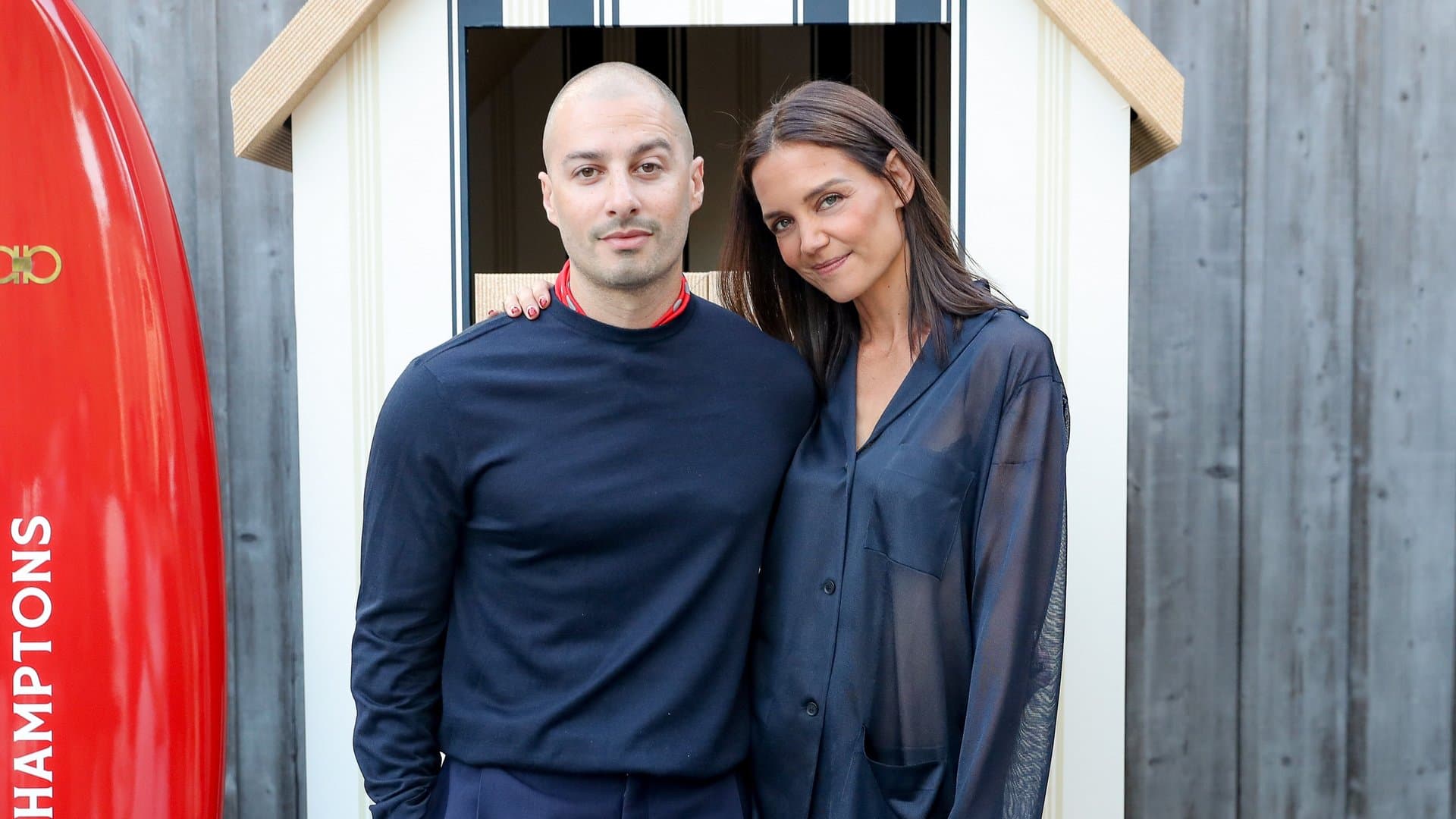 Katie Holmes poses officially with Jason Bard Yarmosky.