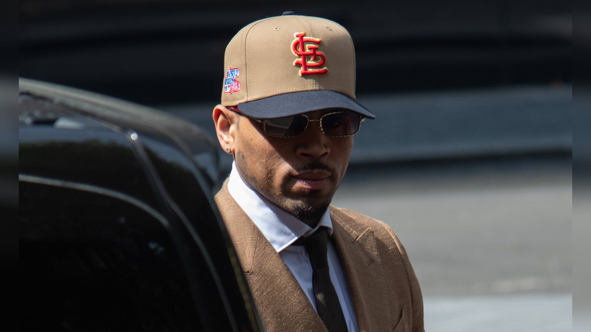 Chris Brown appeared in court in London on Friday.