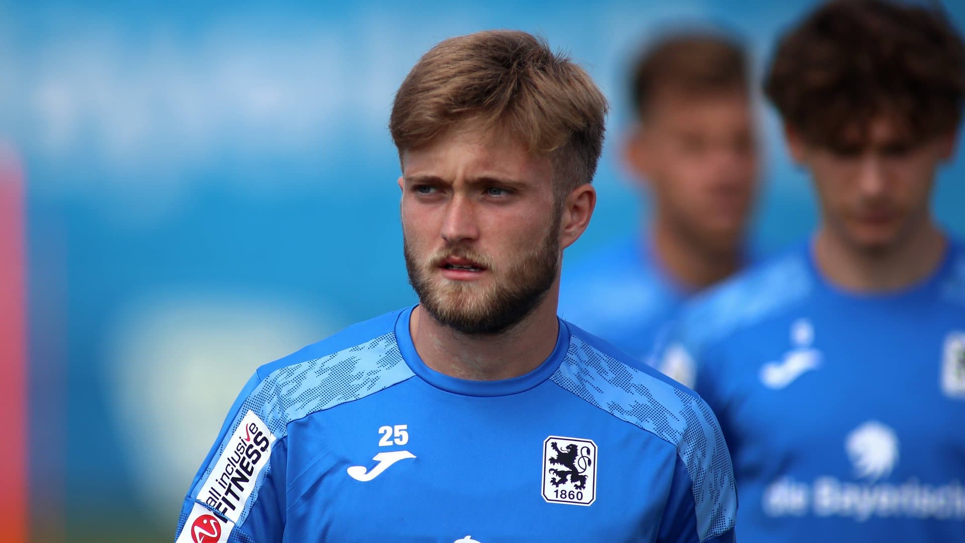 Mathew Collins during a Lions training session this July.