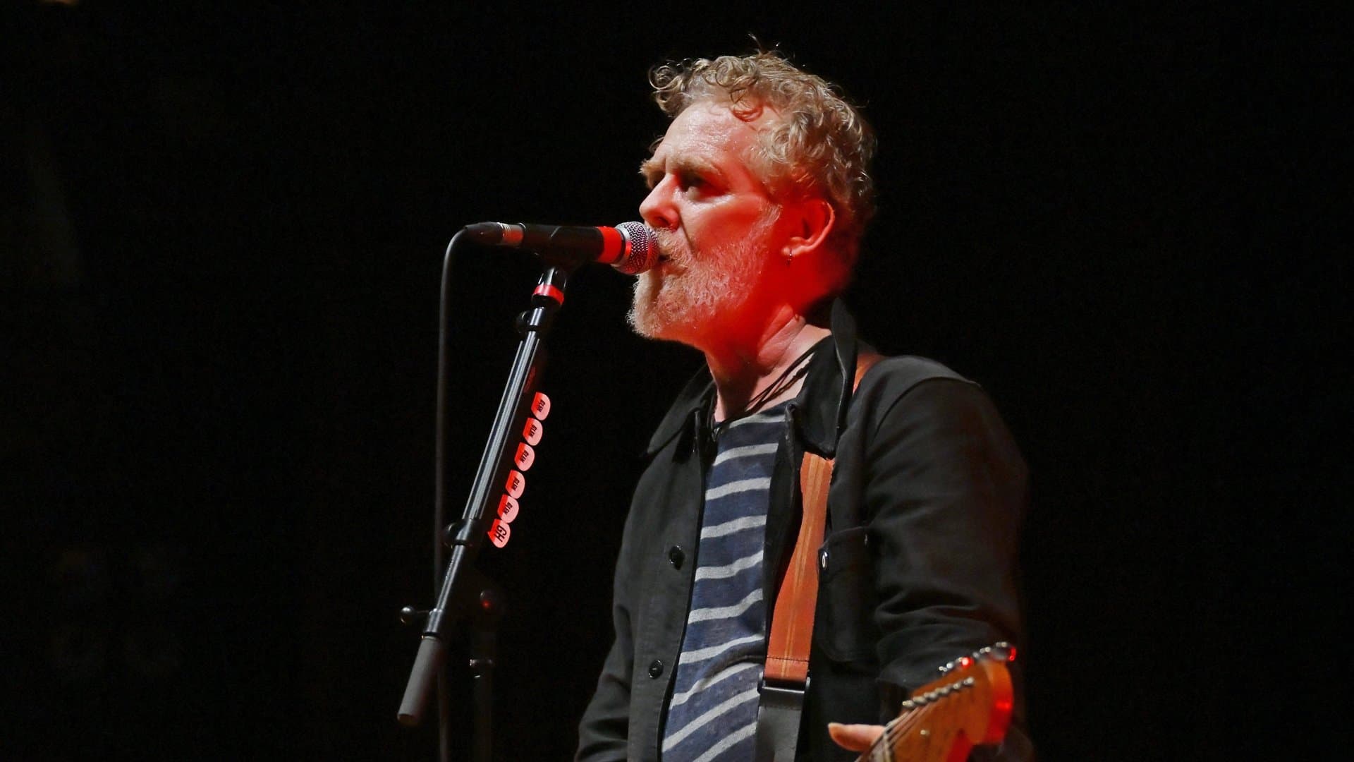 Glen Hansard, pictured here during a performance in London a few weeks ago, recently died in a motorcycle accident.