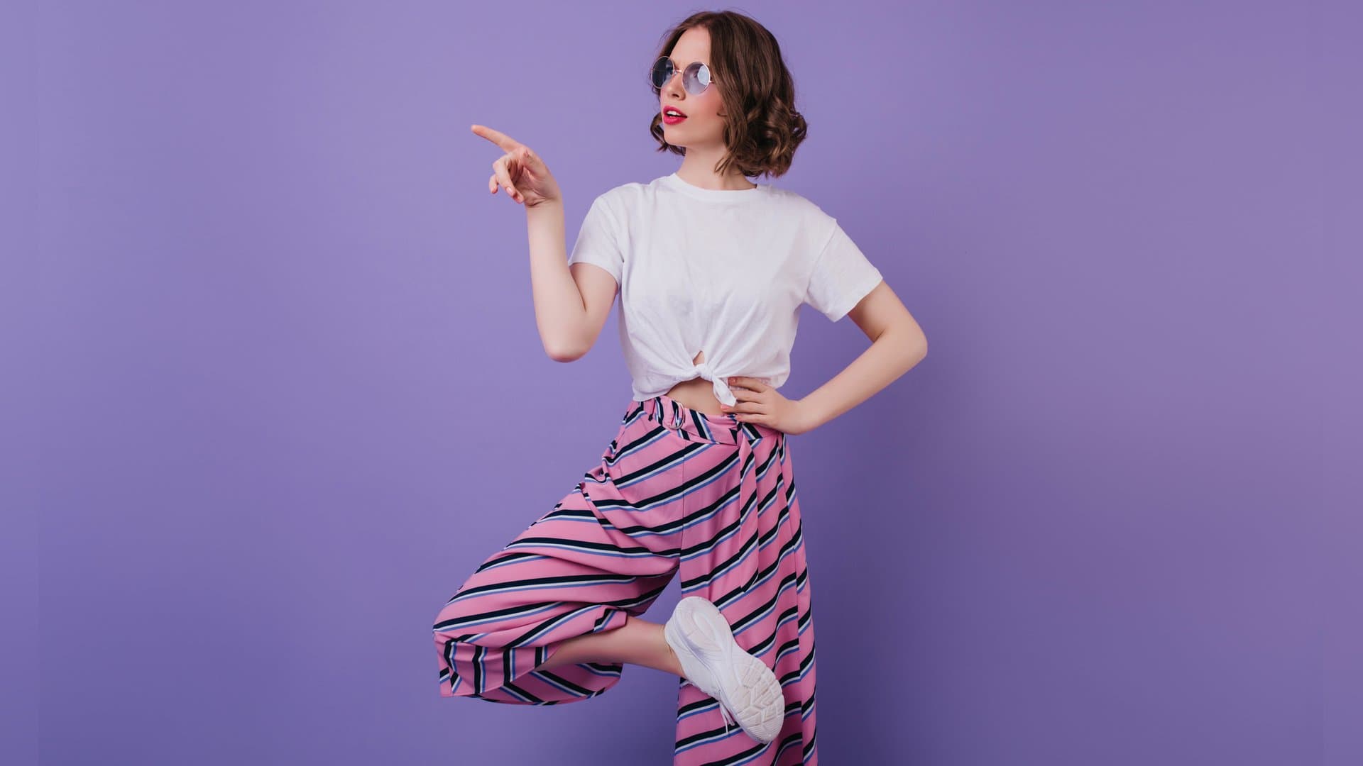Striped pants liven up any look.